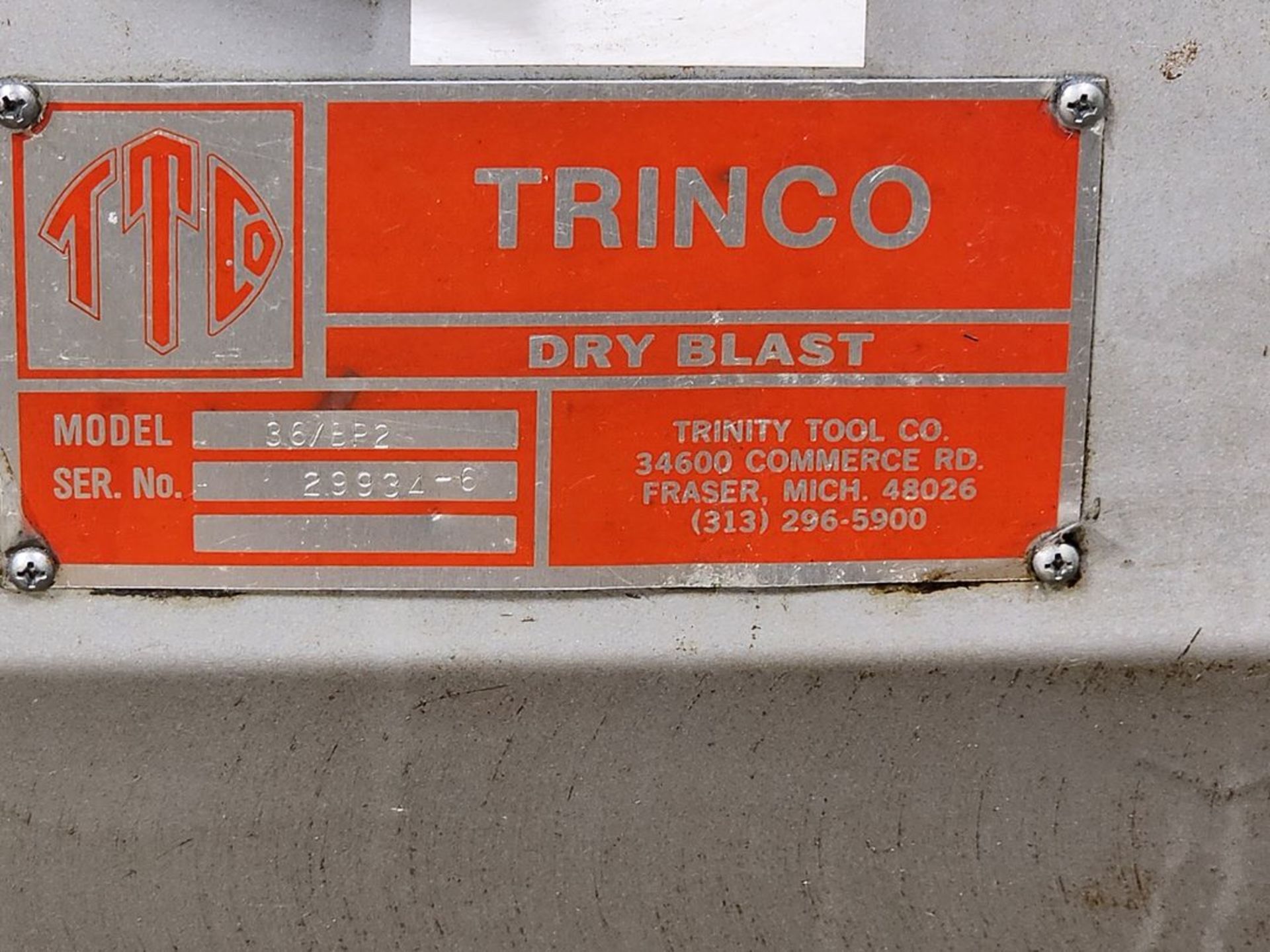 Trinco 38/BP2 Blast Cabinet - Image 10 of 10