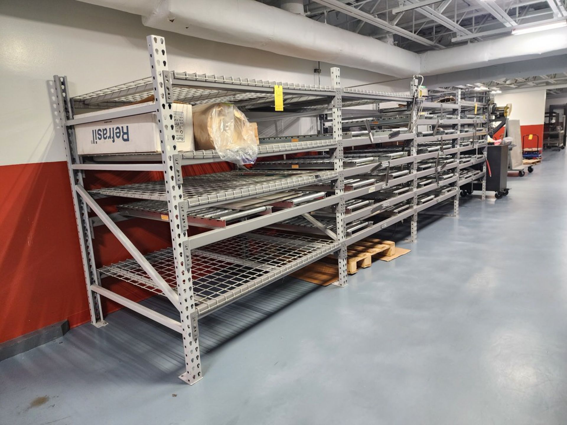 Roller Conveyer Material Rack Unit 252" x 51" x 72"H - Image 3 of 9