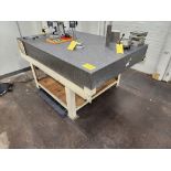 Surface Granite Plate W/ Stand 72" x 48" x 9" (Contents Excl.)