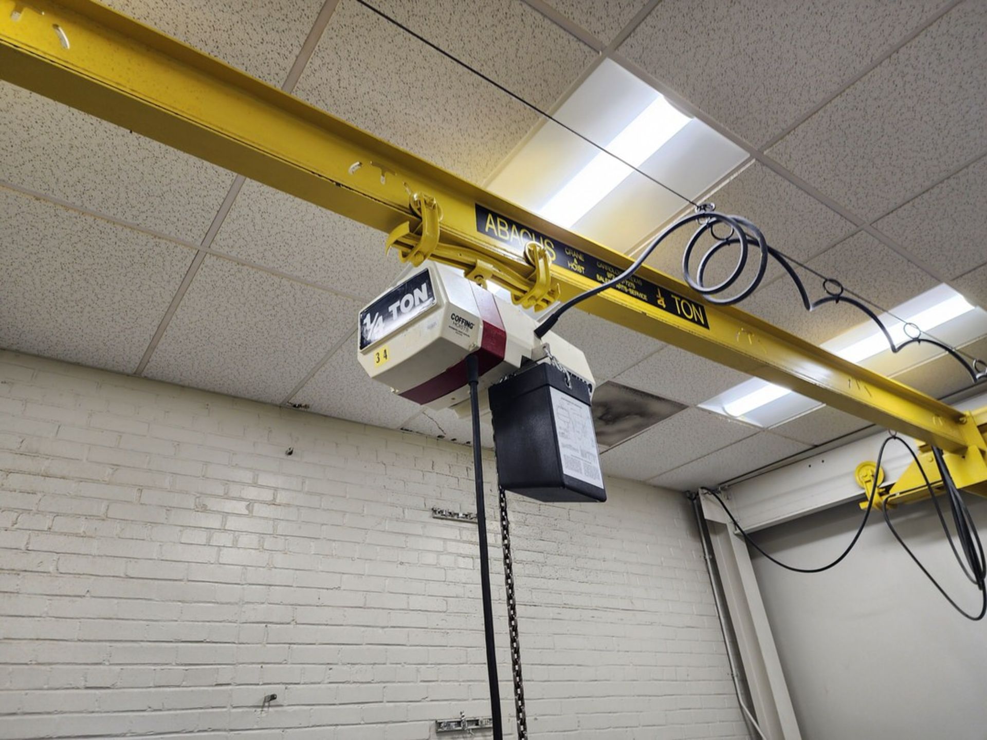 Abacus 1/4 Ton Overhead Crane 216" x 48" - Image 7 of 9