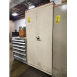 2-Door Material Cabinet W/ (42) Cat 45 Tapers