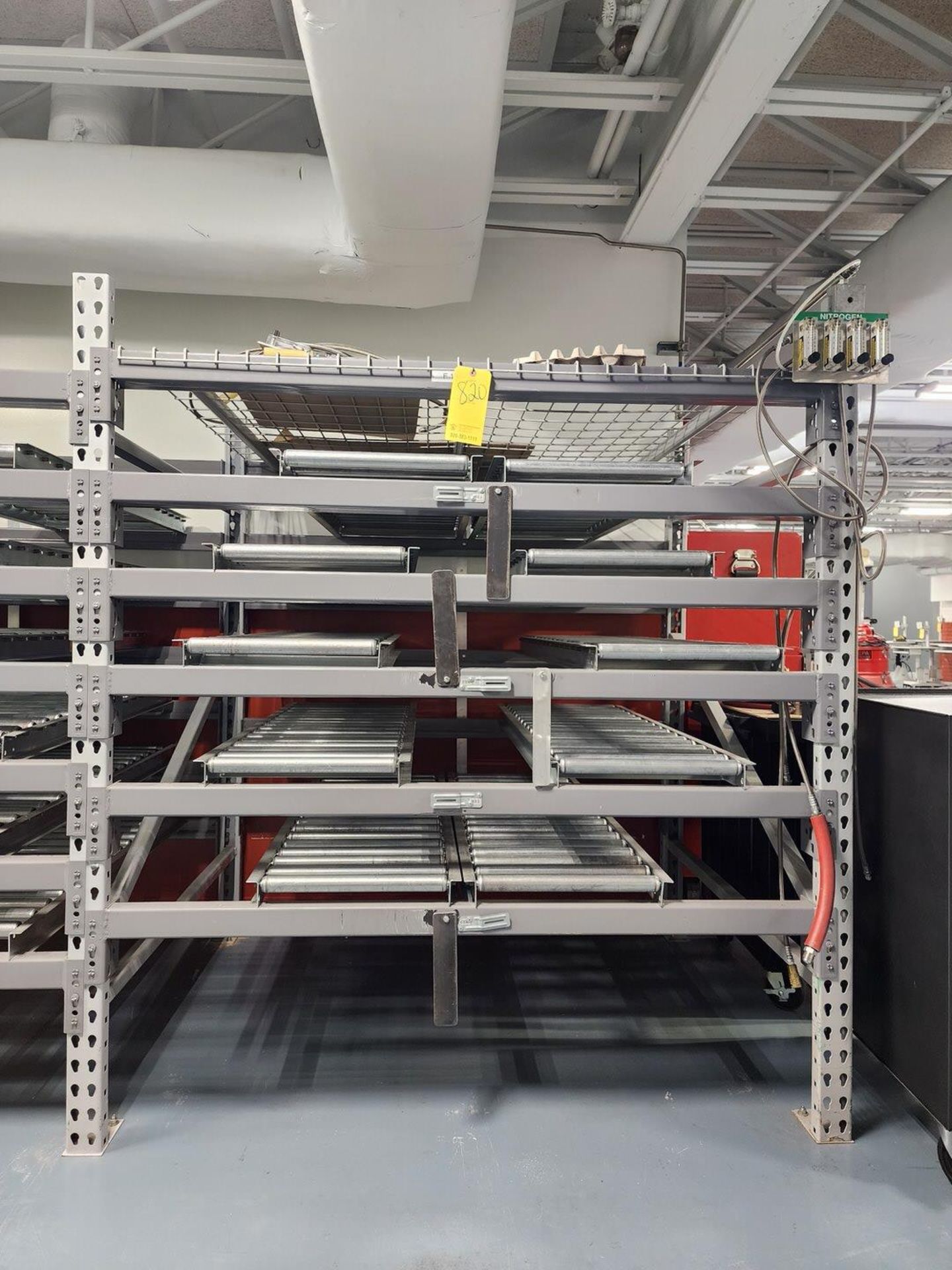 Roller Conveyer Material Rack Unit 252" x 51" x 72"H - Image 9 of 9