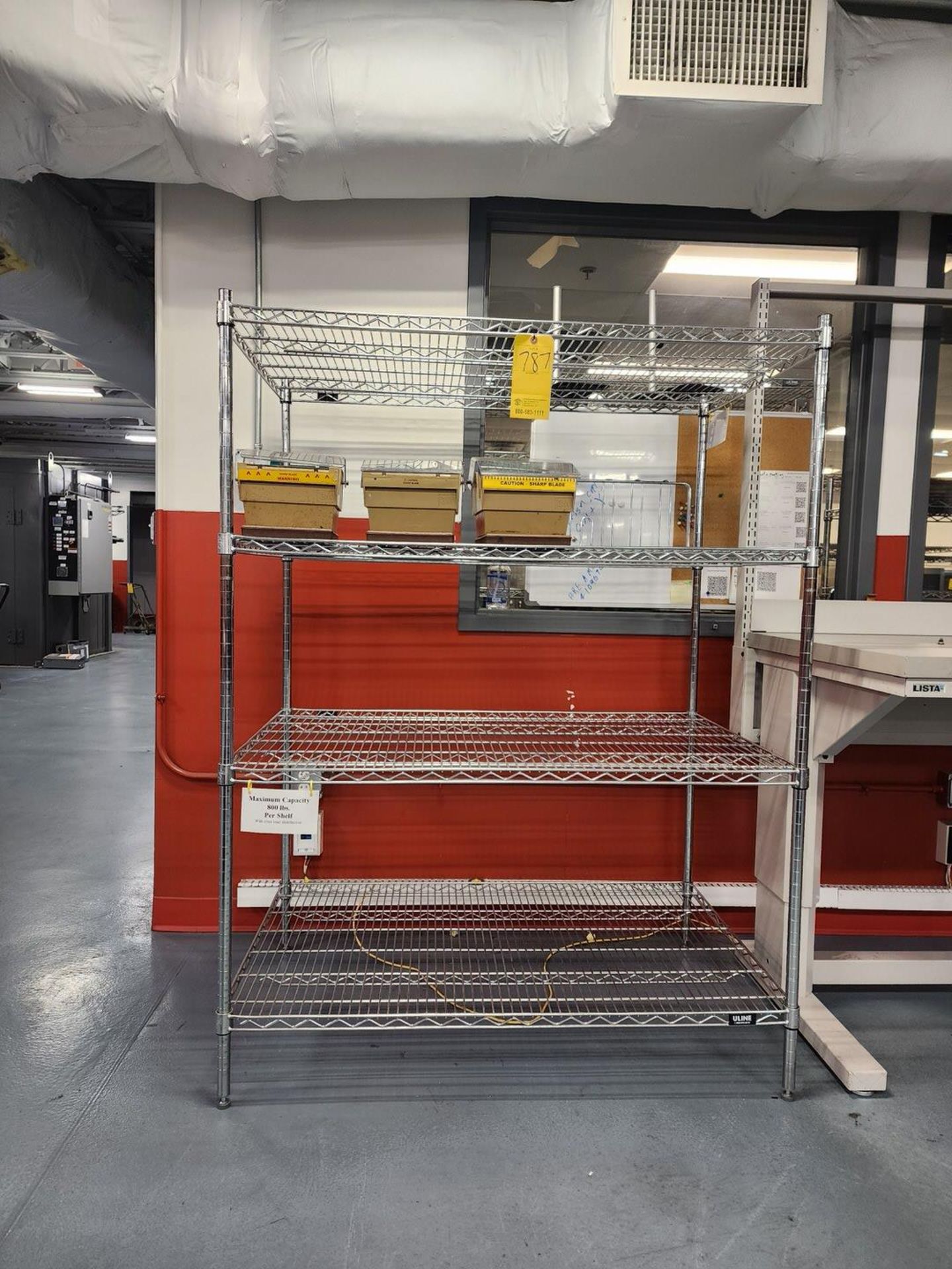 Material Rack W/ Tape Dispensers