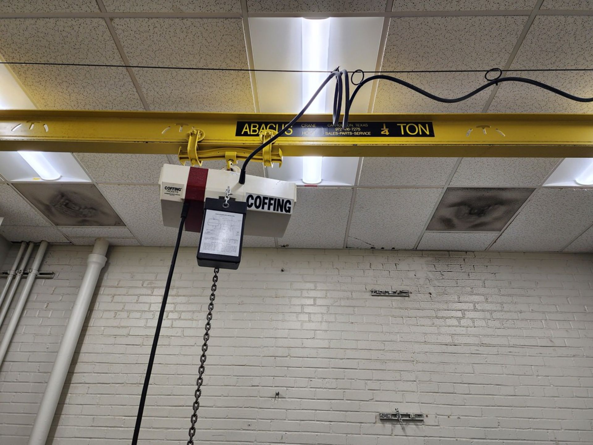 Abacus 1/4 Ton Overhead Crane 216" x 48" - Image 3 of 9