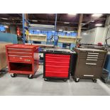 (3) Assorted Rolling Tool Cabinets