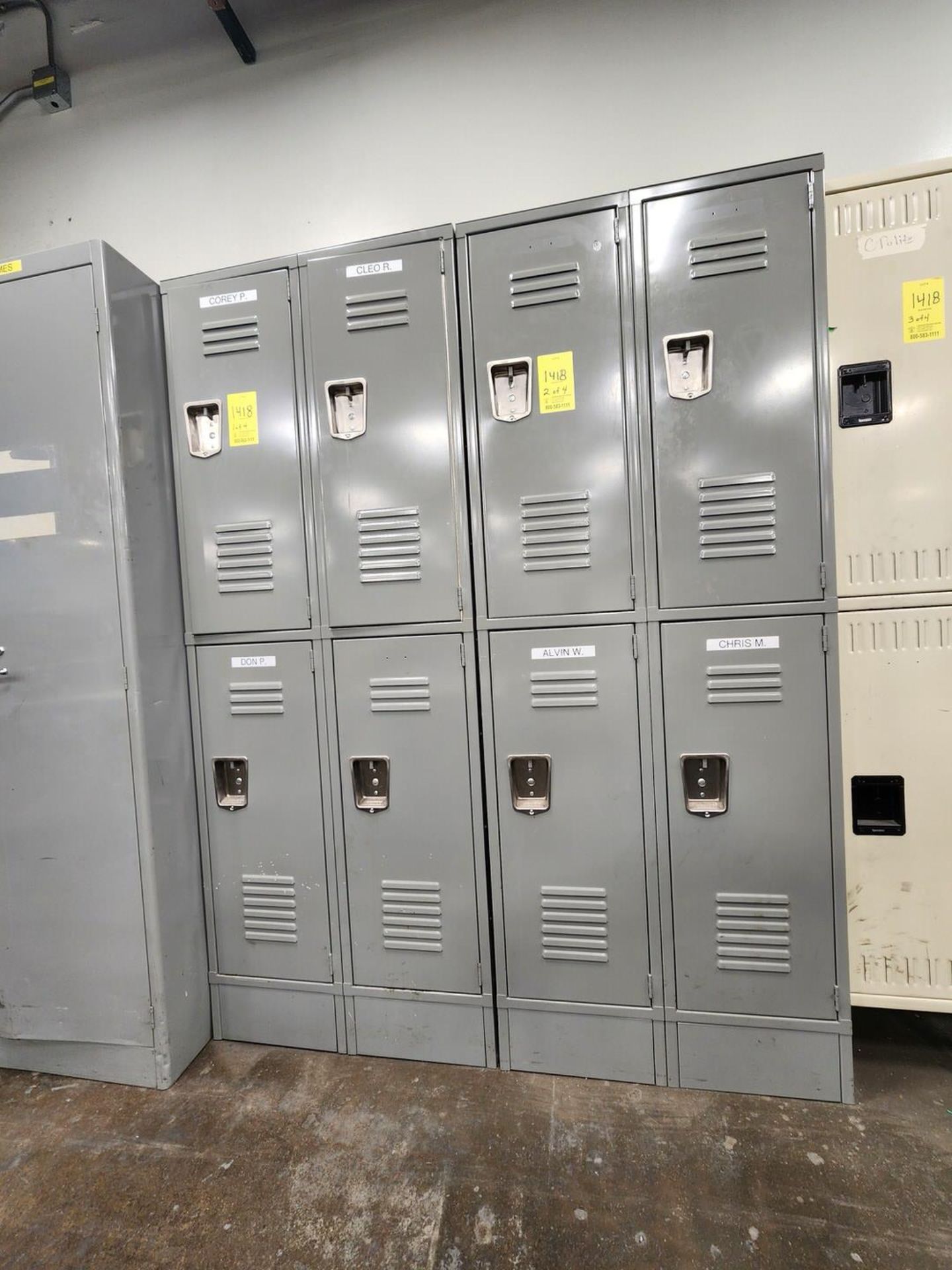 (4) Sections Of Lockers - Image 2 of 5