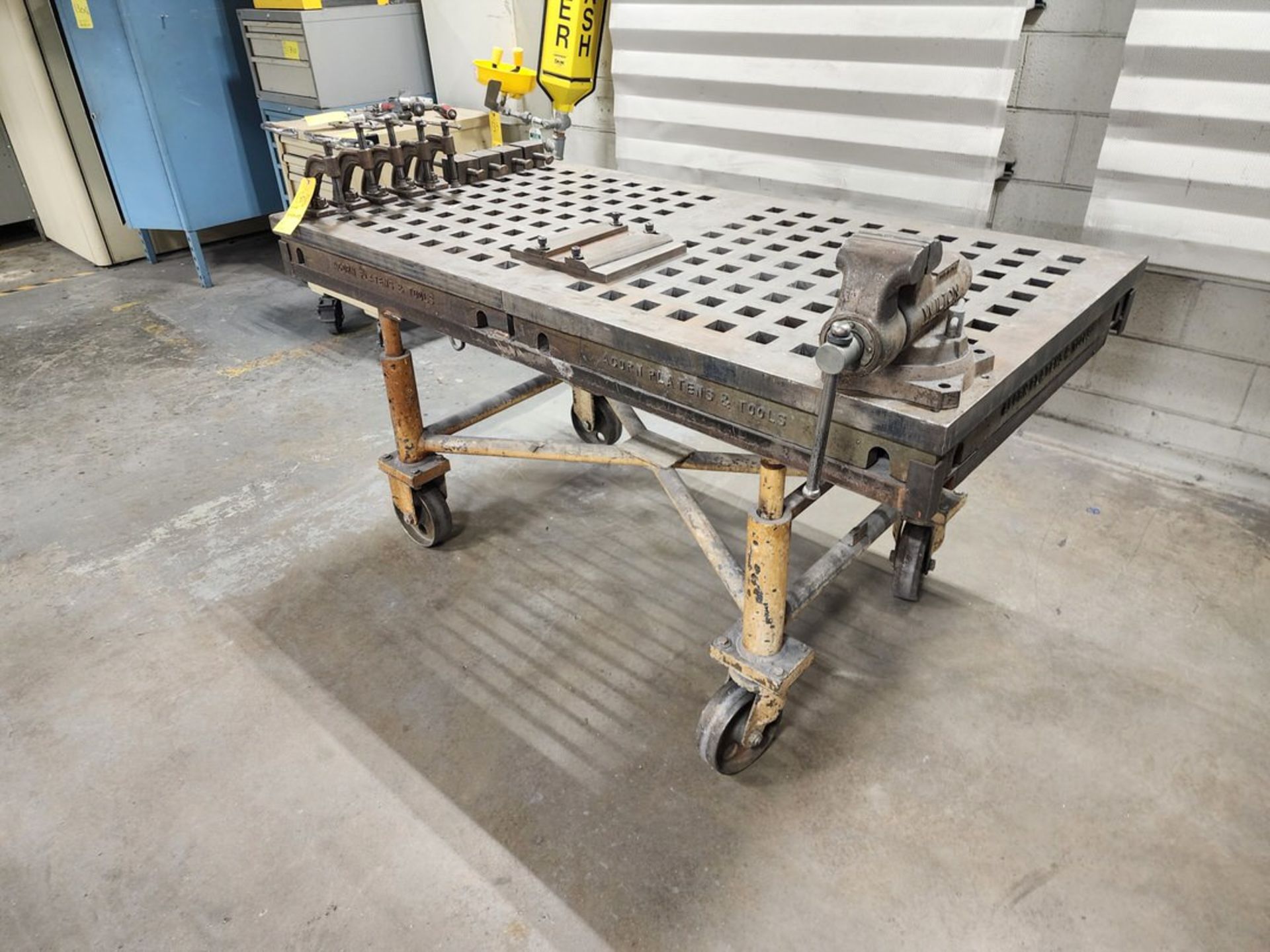 Welding Table 72" x 36" x 37"H; W/ 4" Wilton Vise & Assorted Clamps - Image 2 of 11