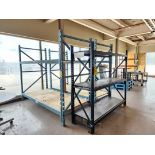 (4) Sections Of Pallet Racks (8) 96" Crossbeams, (4) 84-1/2" x 45" Uprights; (6) 72" Crossbeams; (