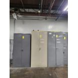 (3) Assorted Matl. Cabinets