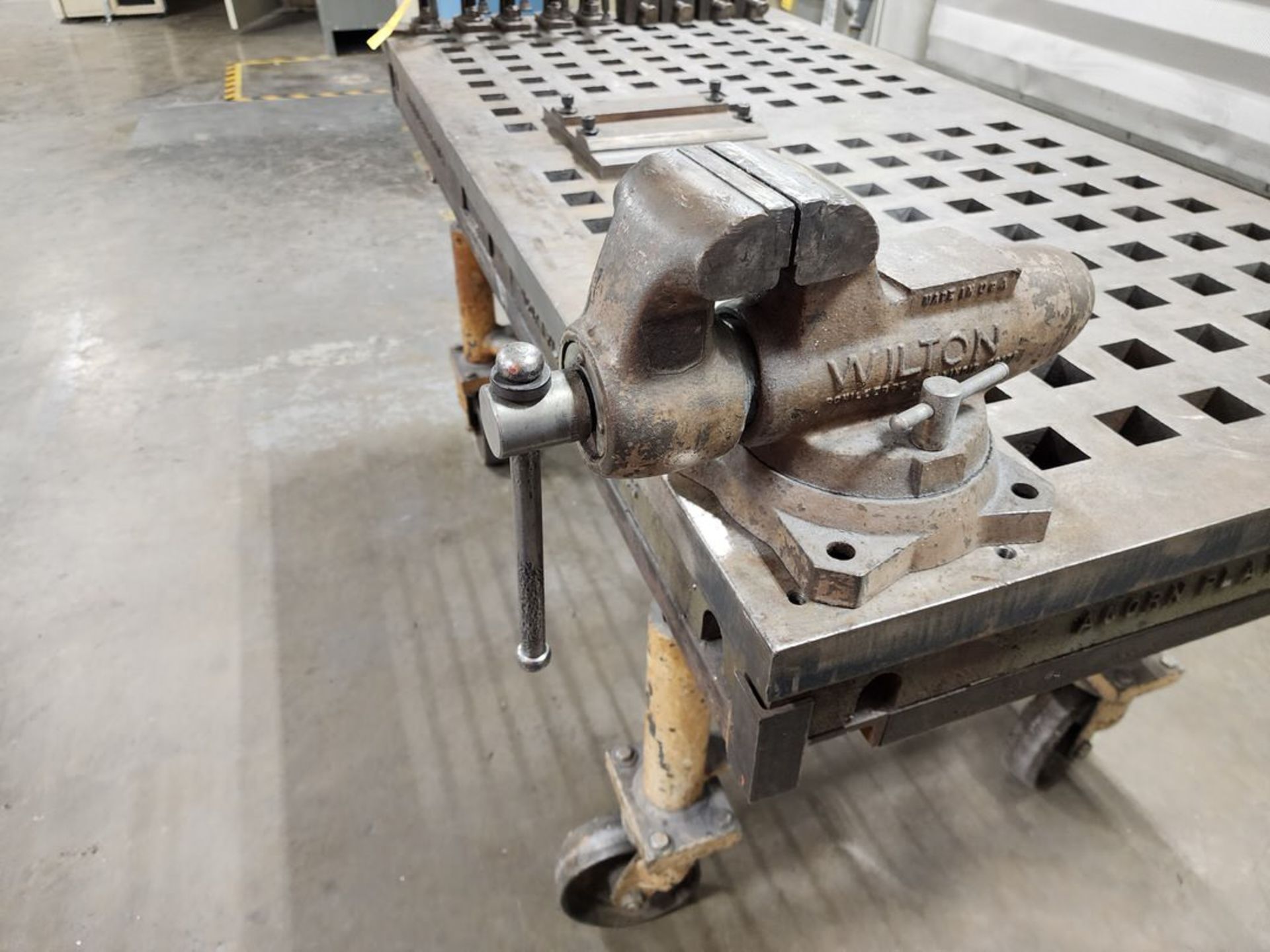Welding Table 72" x 36" x 37"H; W/ 4" Wilton Vise & Assorted Clamps - Image 3 of 11