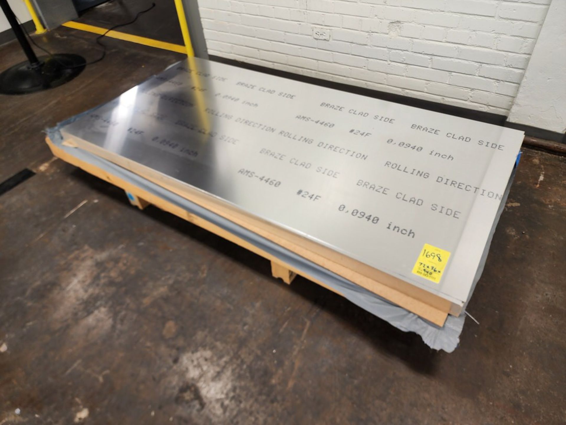 Sheet Metal 72" x 36" x .940" Gr: AMS-4460