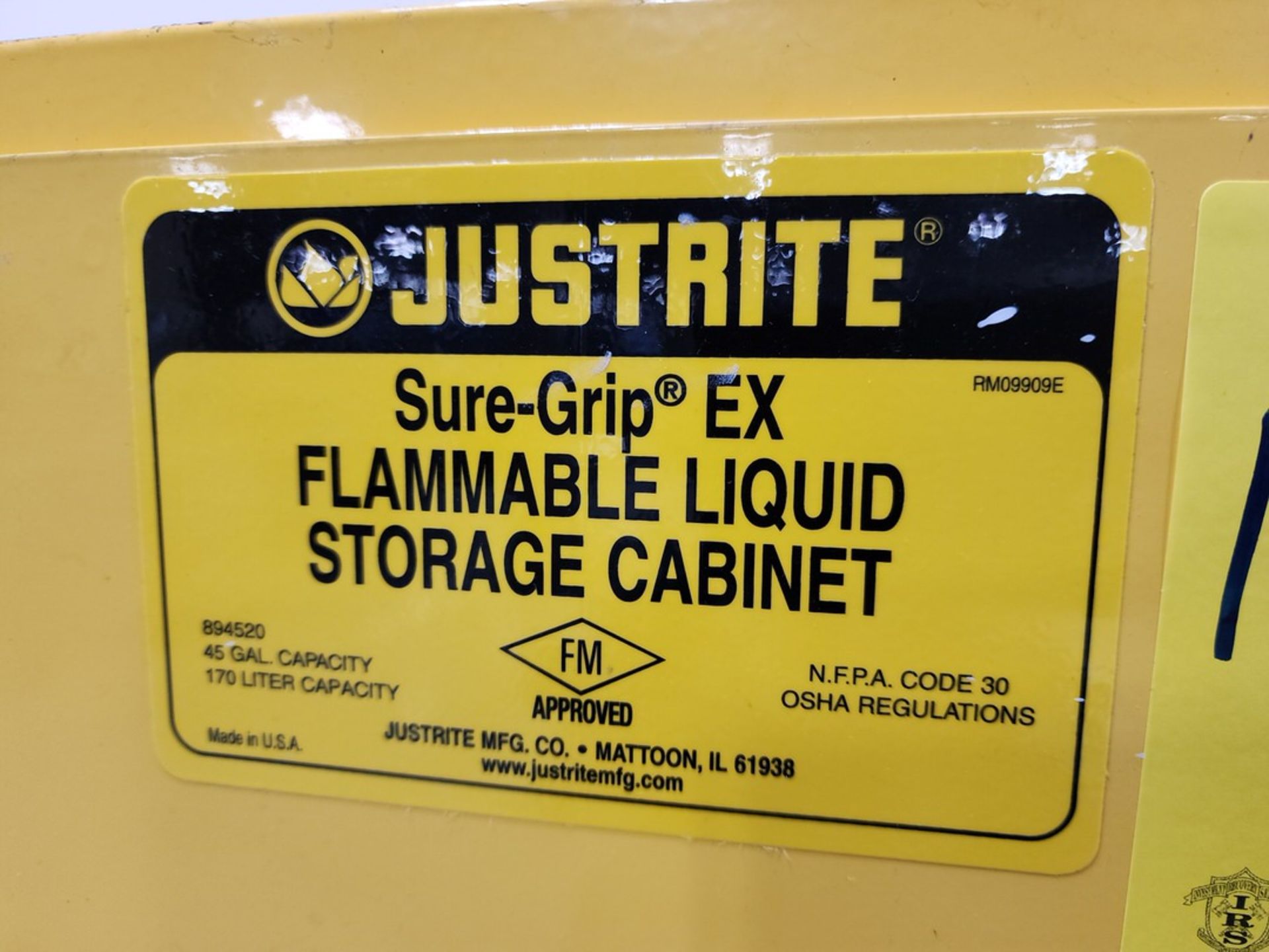 Just-Rite 45gal Flammable Cabinet - Image 3 of 3
