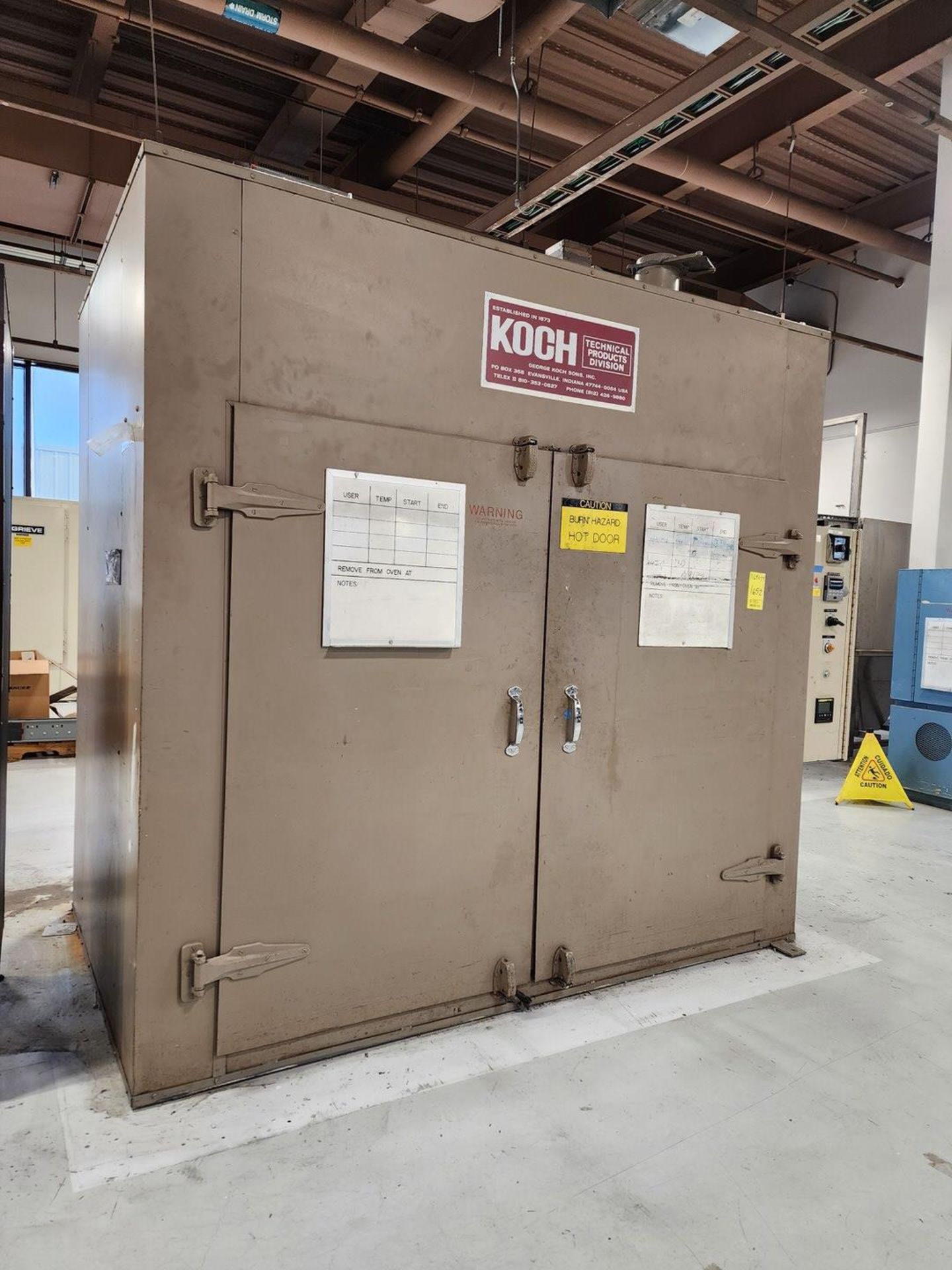 Koch HBE-645 Batch Oven Max Temp: 500F, Size: 6' x 4' x 5' (Asset# 116059 - Image 3 of 11