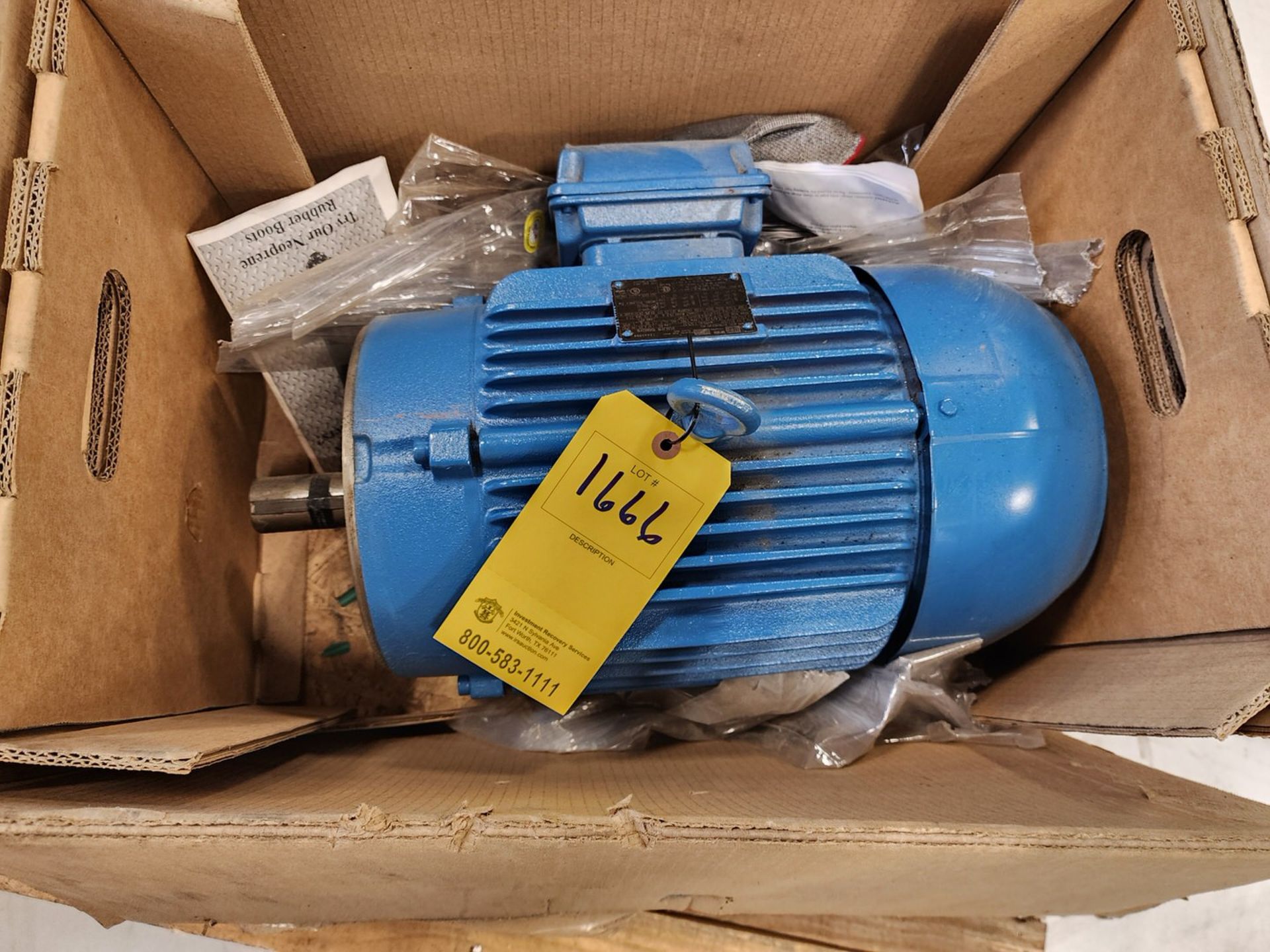 2019 Weg Motor 7.5HP, 1765RPM (Unused)