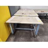(4) Assorted Rolling Matl. Tables