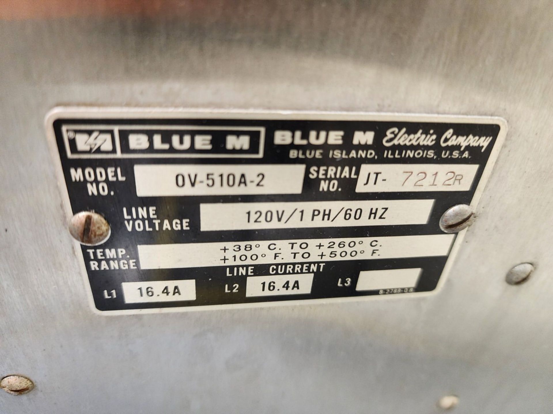 Blue M OV-510A-2 Oven 120/1/60 - Image 9 of 13