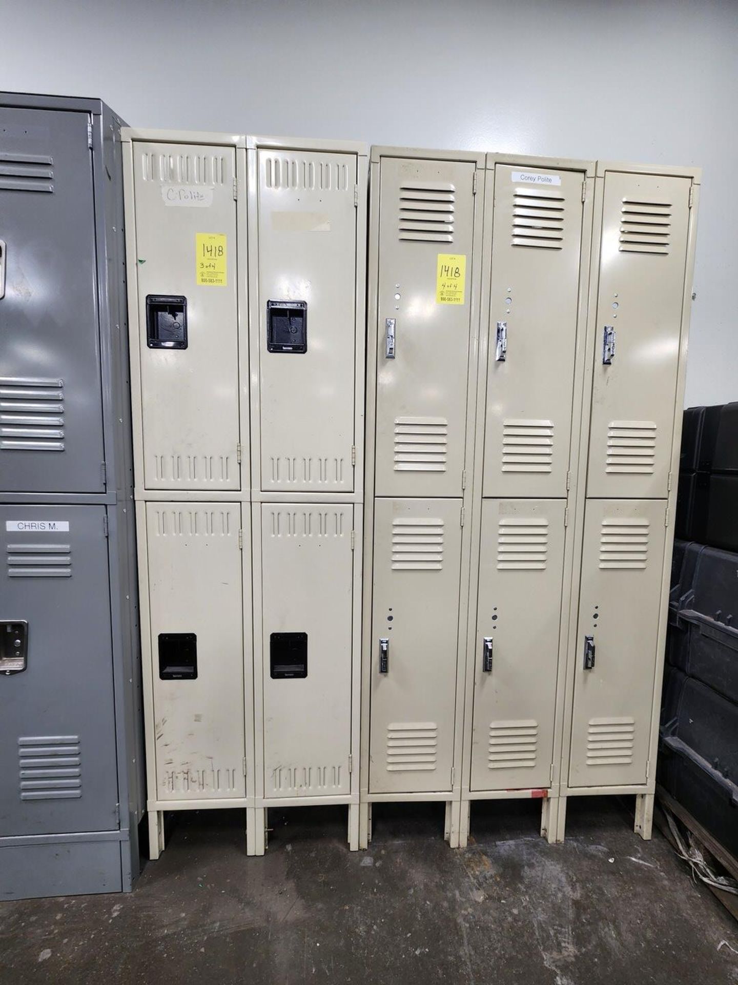 (4) Sections Of Lockers - Image 4 of 5