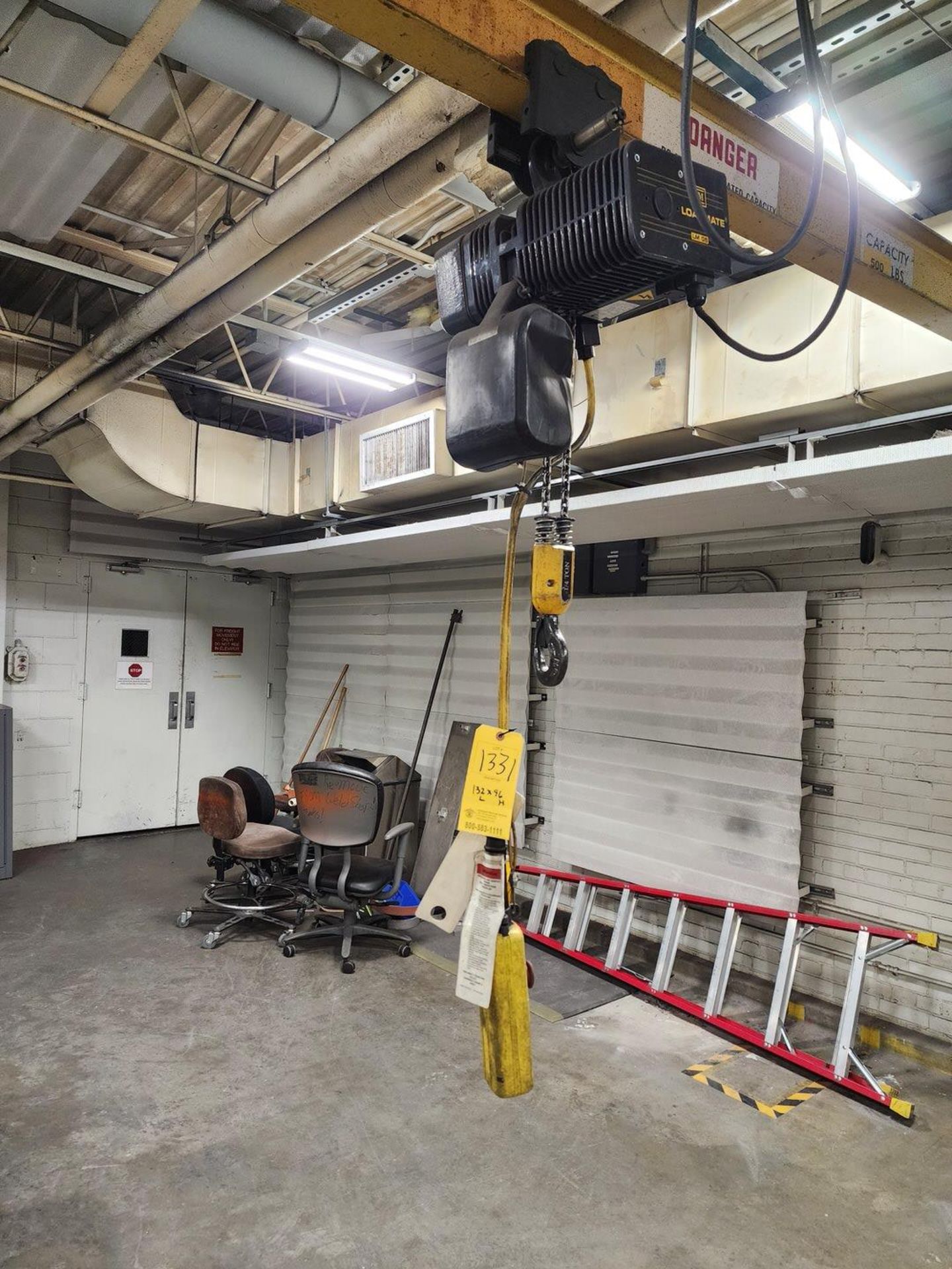 R&M 1/4 Ton Jib Crane 132"L x 96"H - Image 4 of 6