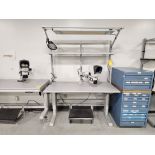 Lista Rolling Ele Work Station W/ Lynx Stereo Dynascopic Microscope