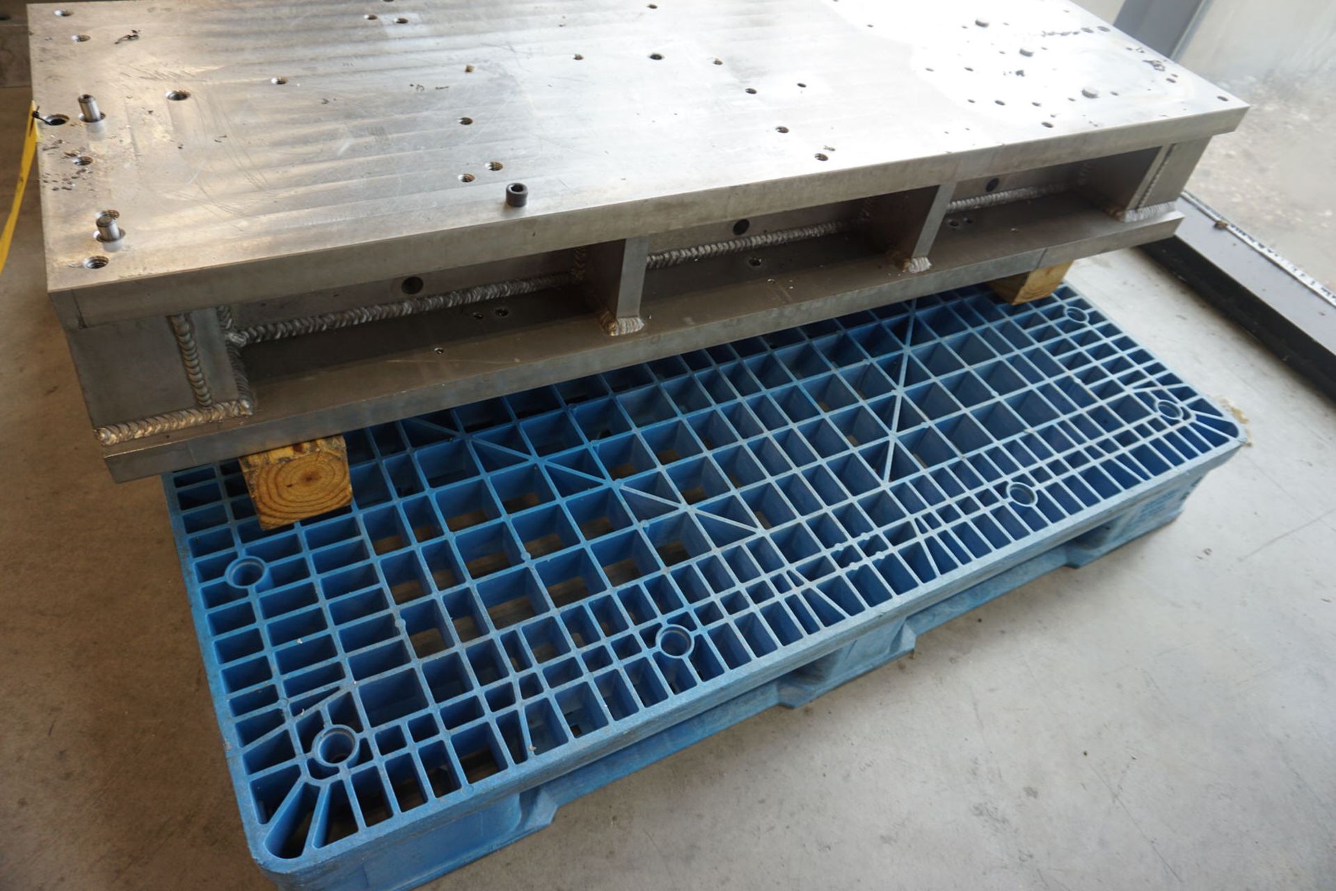 Assort Alum Tooling Risers & Blocks w/ Rack