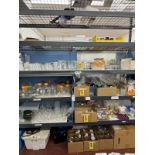 LOT Asst. Glassware Shelves