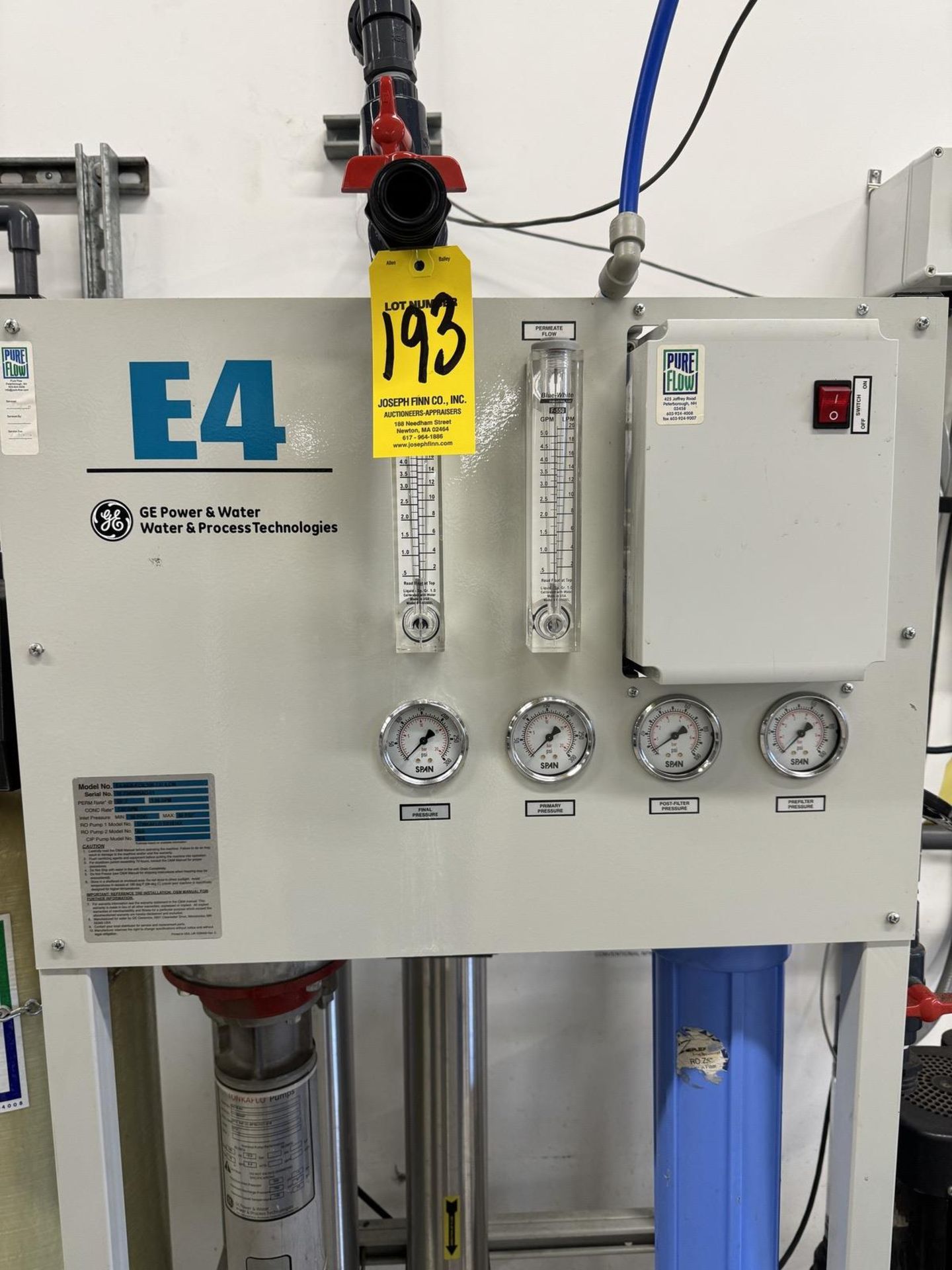 RO System Including GE Power & Water Process TechnologiesModel E4-4400-ECN, 208-23C6,CW Sytem s/n - Image 2 of 14