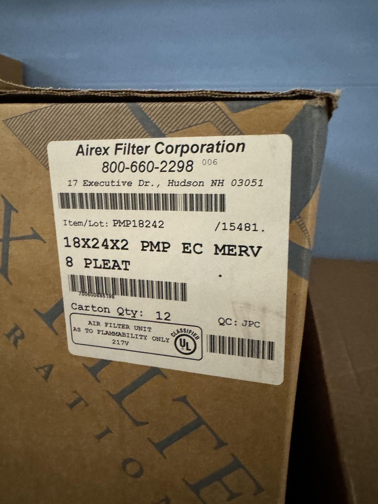 Lot Asst. Filters, Including Aerostar, Pleated Filters, Tefal Filters, Merv Filters - Image 6 of 6