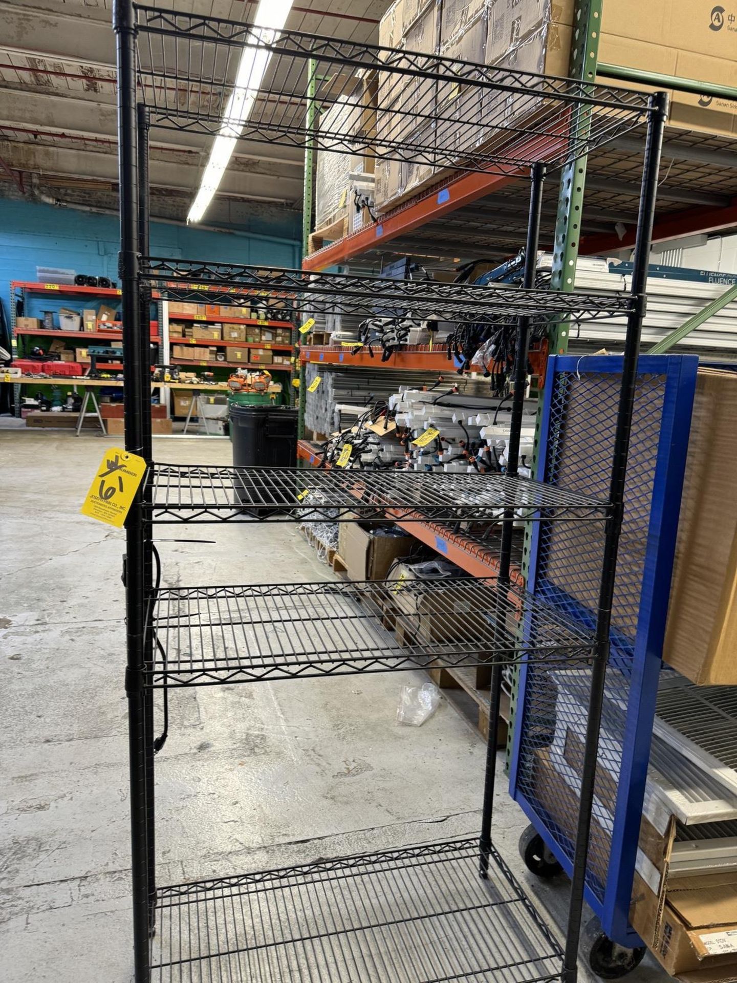 Lot Blue Port. 2 Shelf Cart with Vent Covers, Plastic Trays, Filters, Etc. - Image 3 of 4