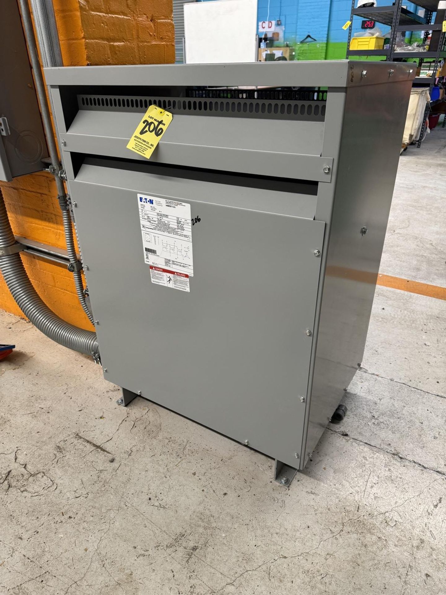 2017 Eaton V48M2BT 7516 Transformer, Type DT-3, 75 KVA, 3 Phase - Image 2 of 3