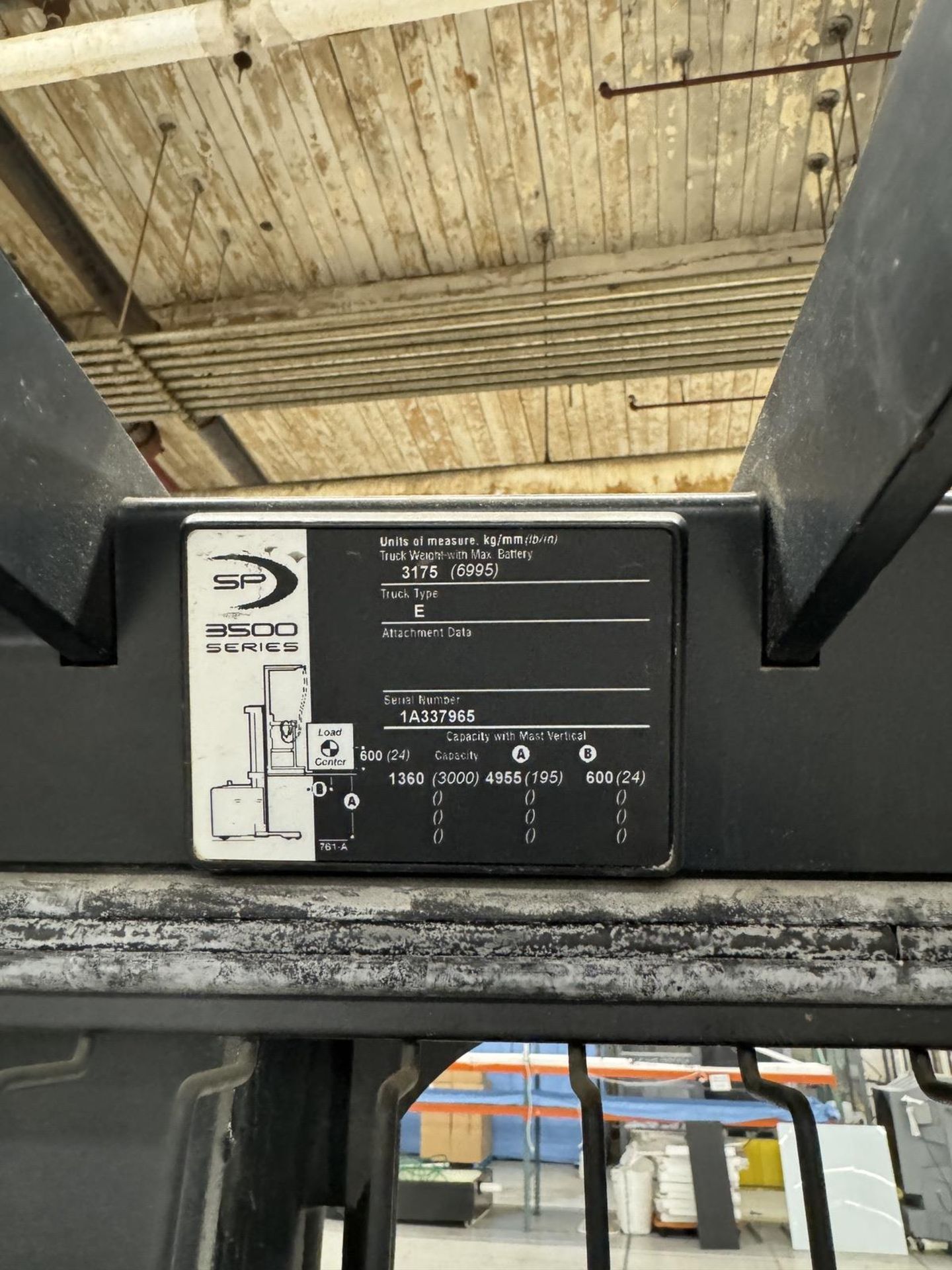 Crown 3500 SP Series SP3050-30 Stand on Forklift s/n 1A337965, BCI Charger - Image 4 of 13