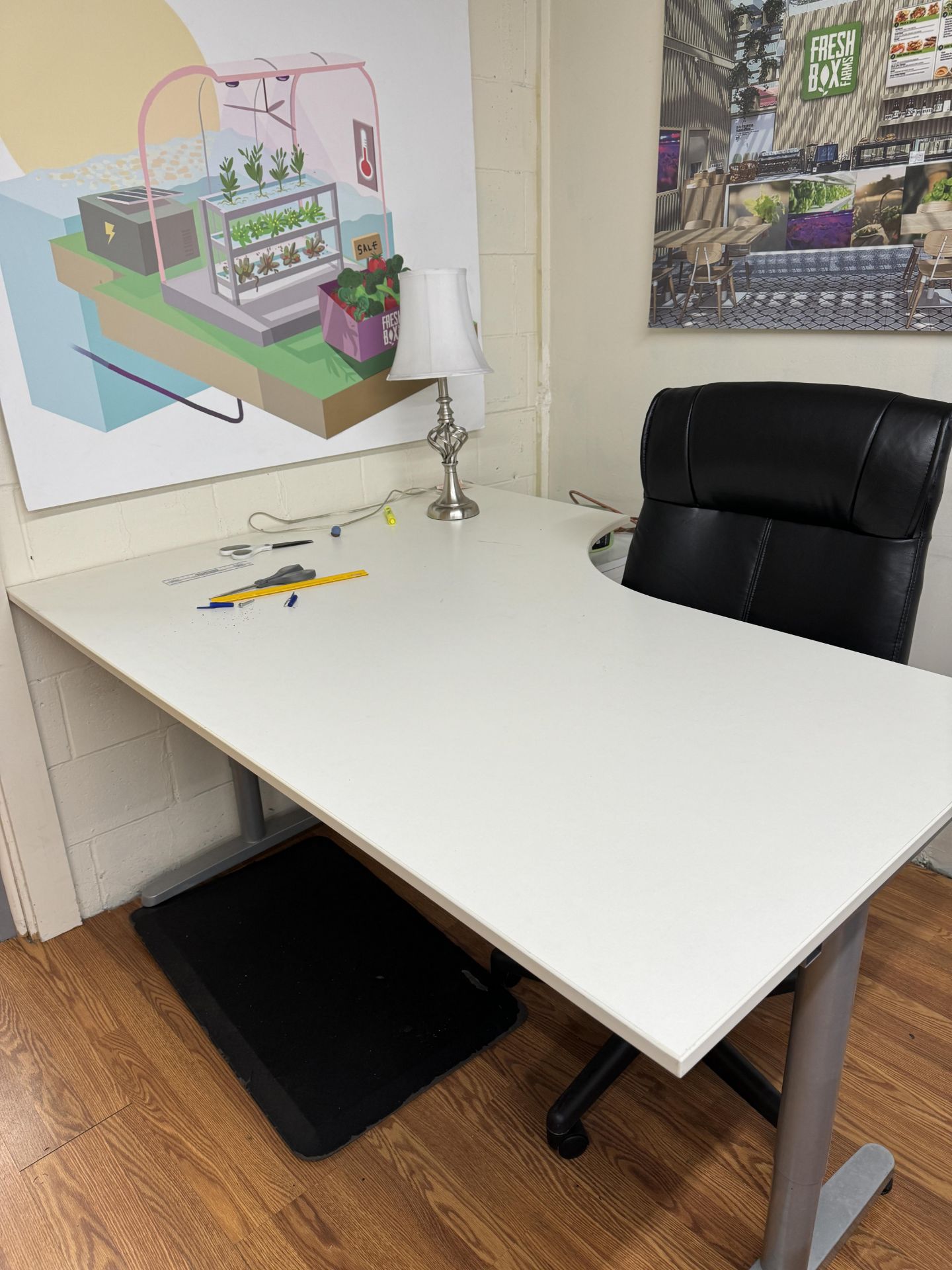 LOT Asst. Office and Maint. Area Tables, Desks, Chairs, PC's, Files, Etc., 39" x 93" Conference - Image 14 of 17