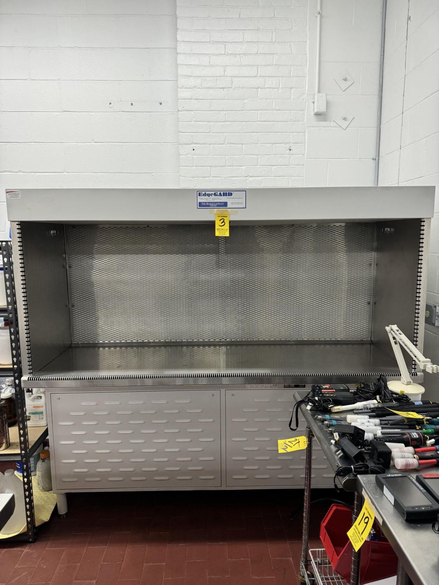 (1) 2007 Baker Company Edge Guard Fume Hood Model EG-6252, S/N 91961, 115 Volt