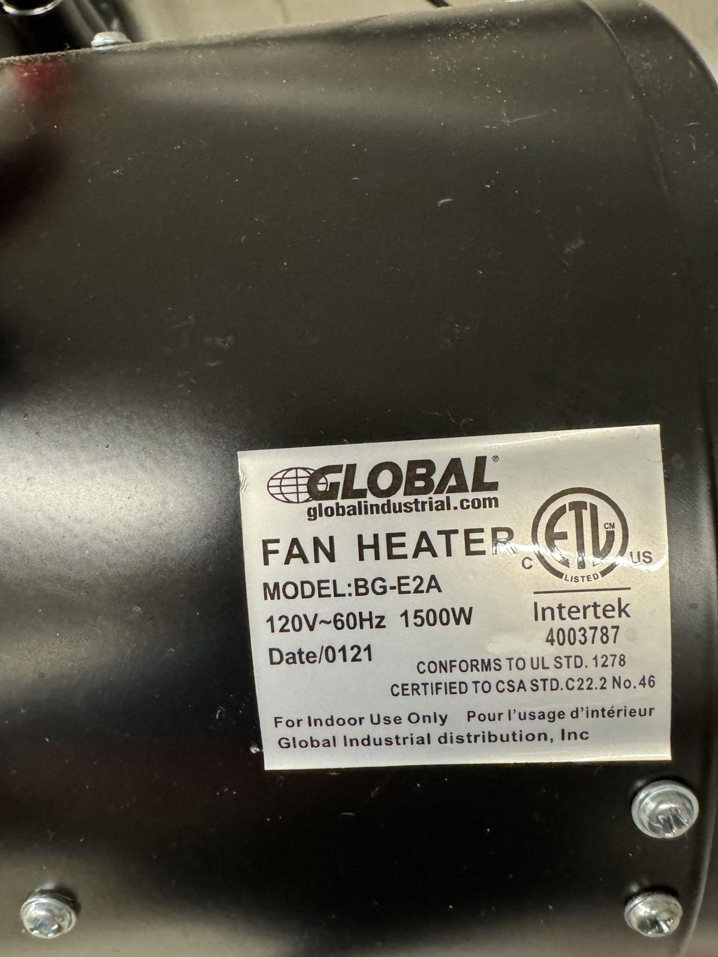 Global BG-E2A Fan Heater - Image 2 of 2