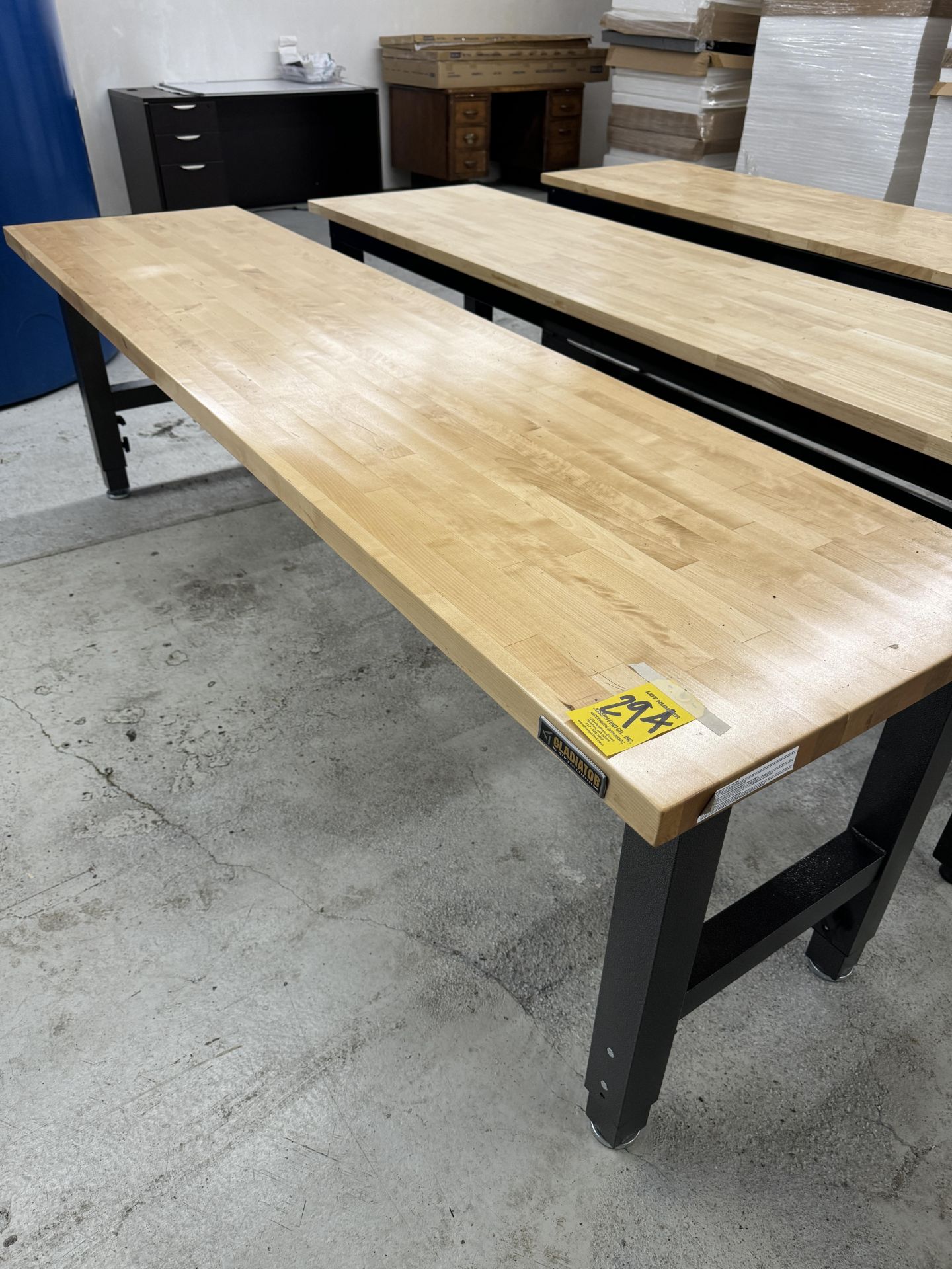 (1) Gladiator 8' x 2' Butcher Block Table