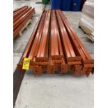 LOT Approx. (15) Orange 12' Tear Drop Adj. Pallet Shelving Cross Arms