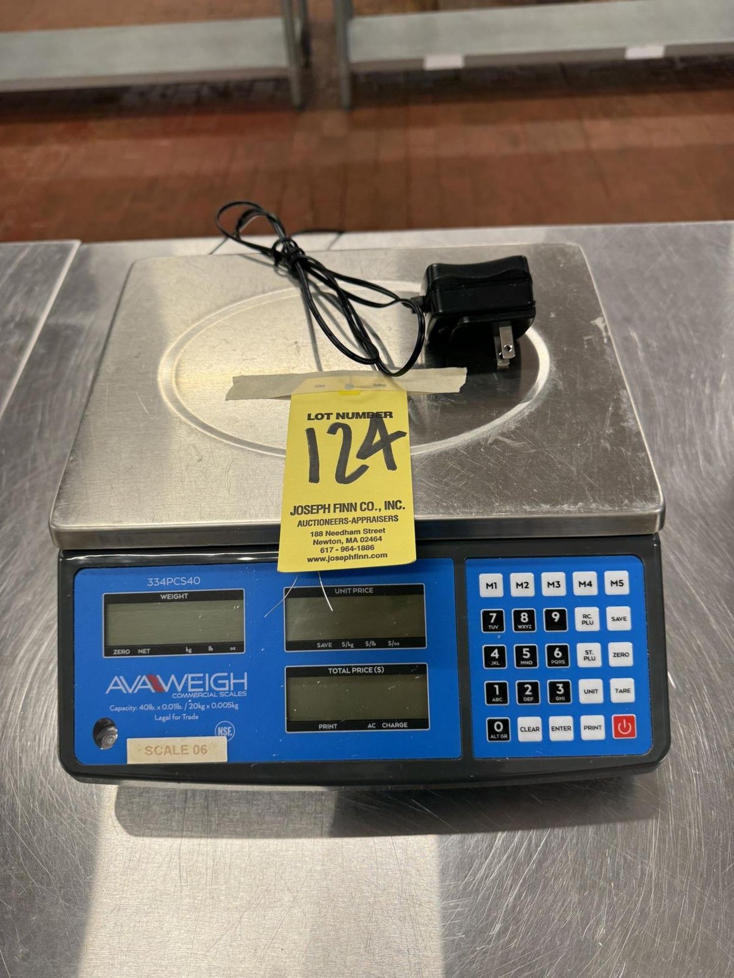Avaweigh 334PCS40 Commercial Digital Scale, 40 Lb. Capacity