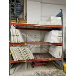 Lot asst. Styrofoam Forms on (3) Shelves & Cart