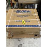 Lot (3) Global Model 258321 24" Deluxe Oscillating Wall Mounted Fans. New in Boxes