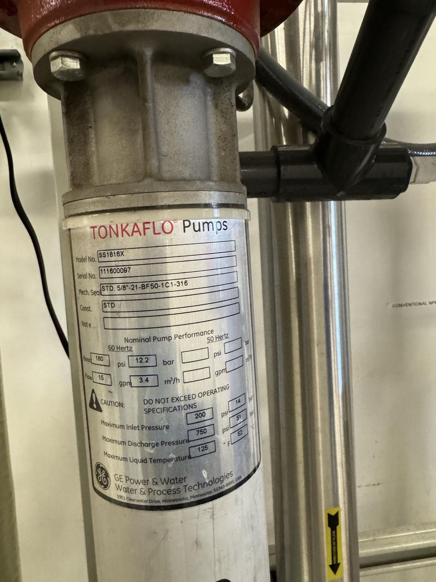 RO System Including GE Power & Water Process TechnologiesModel E4-4400-ECN, 208-23C6,CW Sytem s/n - Image 8 of 14