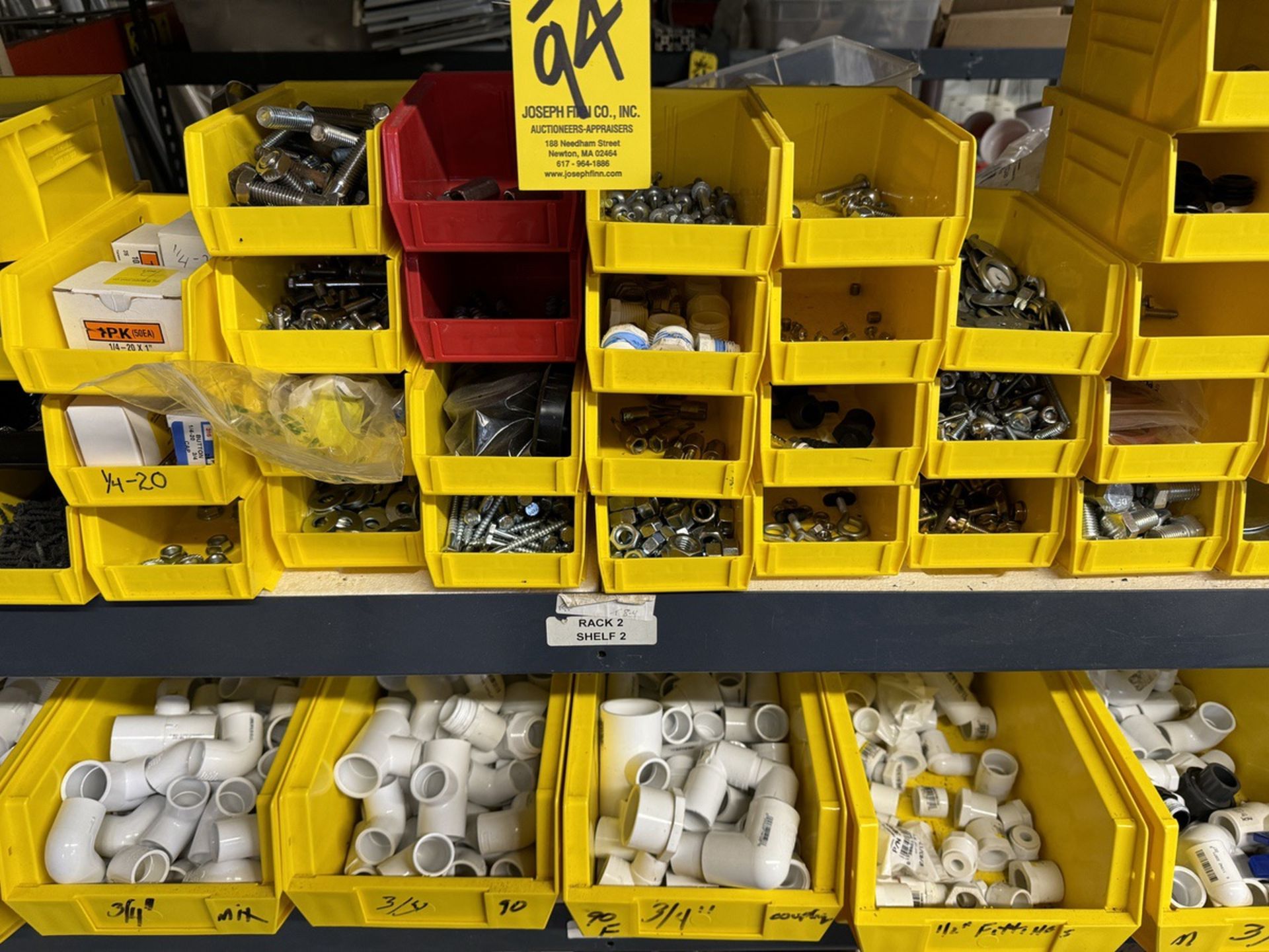 Lot Asst. PVC Fittings, Connectors, Screws, Hardware, Nuts, Bolts, Rails, Plugs, Valves, Etc. - Image 8 of 9