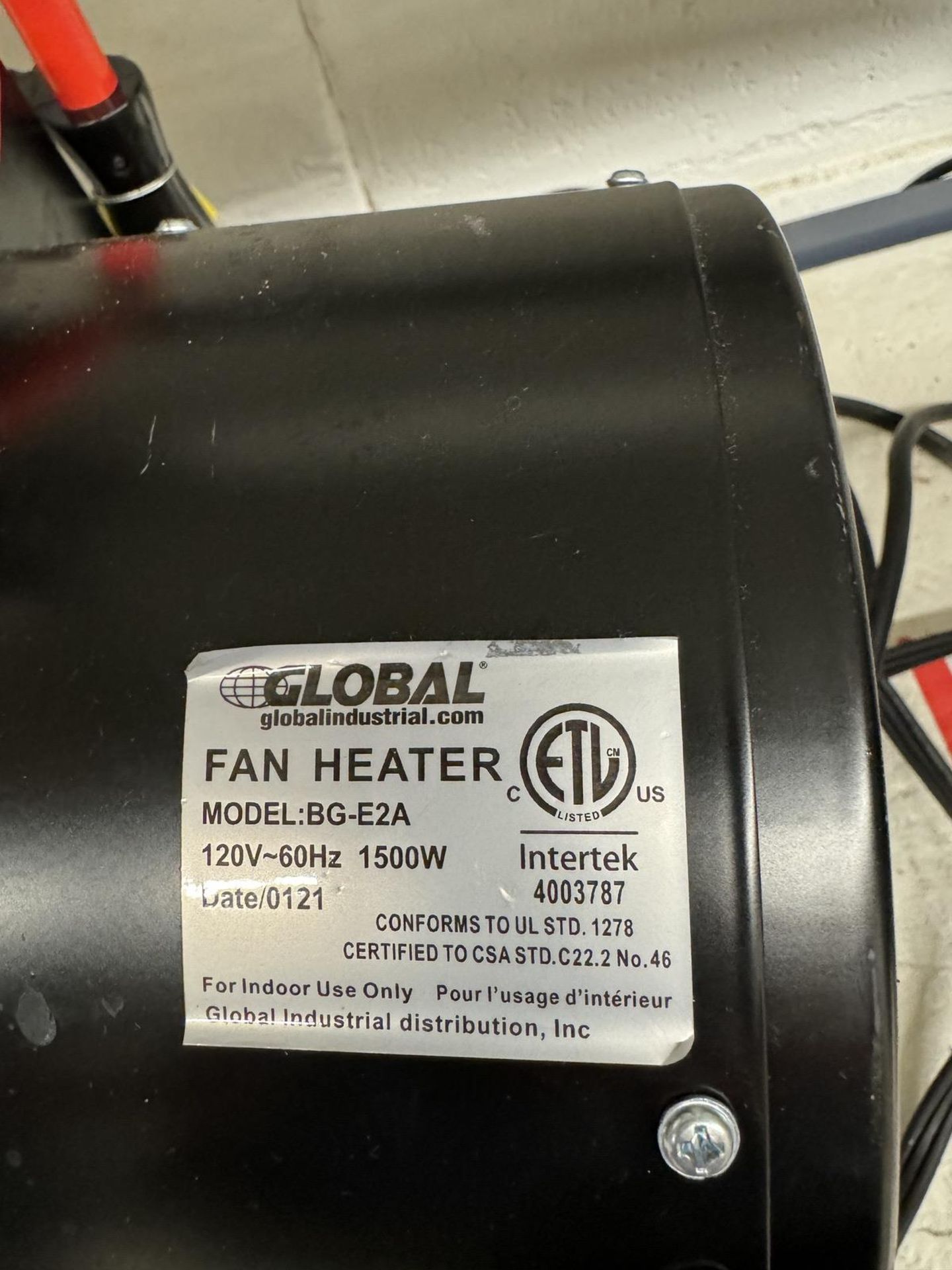Global BG-E2A Fan Heater - Image 3 of 3