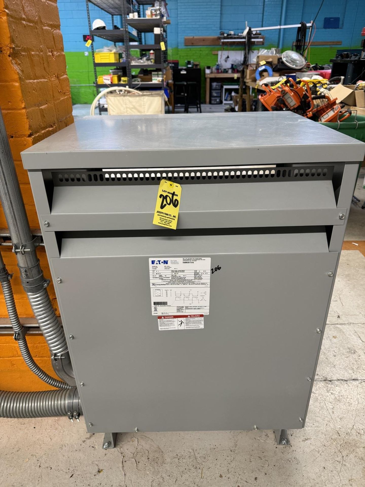 2017 Eaton V48M2BT 7516 Transformer, Type DT-3, 75 KVA, 3 Phase