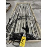 Large Quantity of Grow Lights in Bin, 77" Long,Hardwired Electrical Connections
