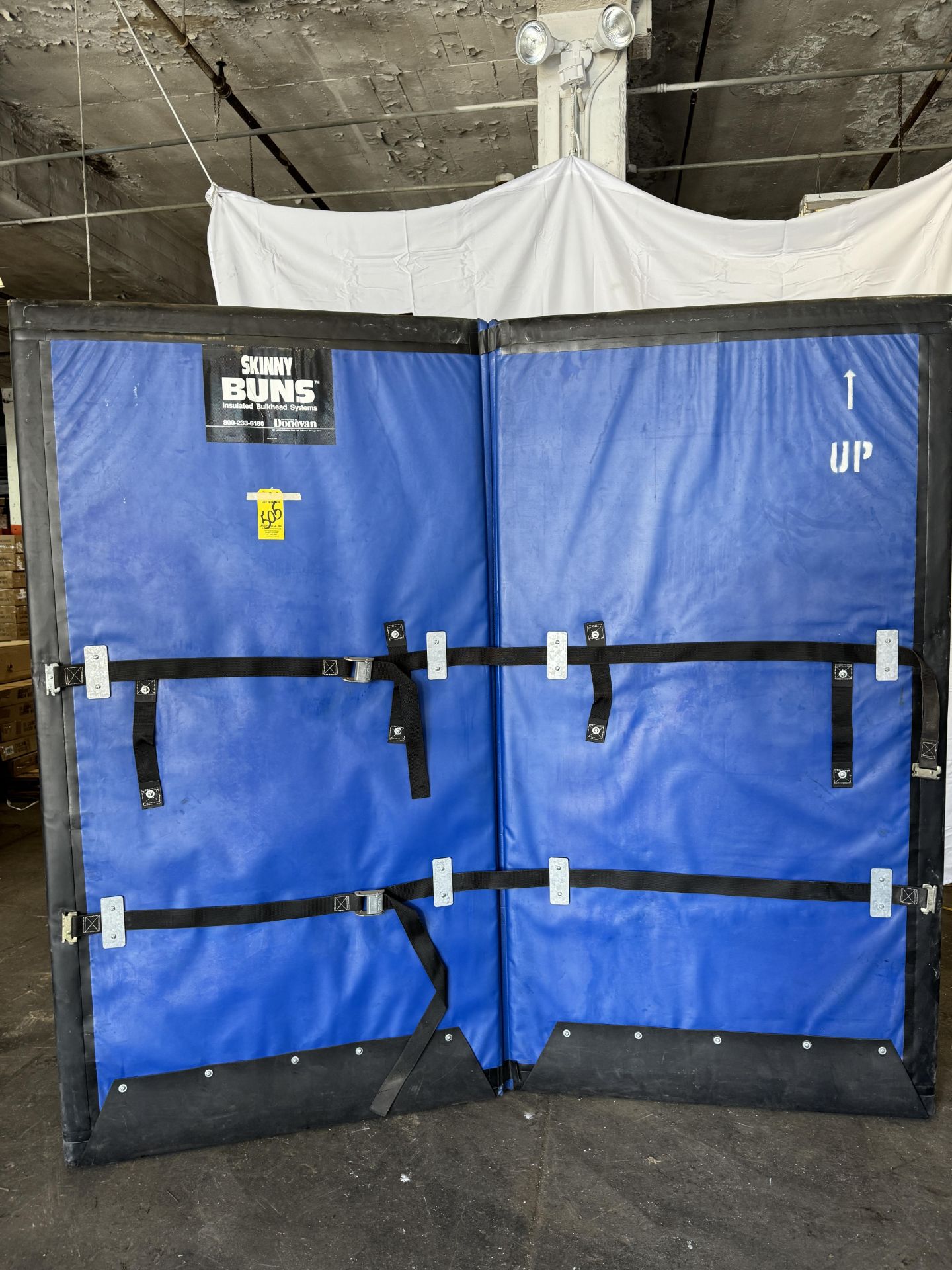 (1) Skinny Buns Insulated Bulkhead for Refrigerated Trucks, (2) Panel, 82" H x 44" W Per Panel