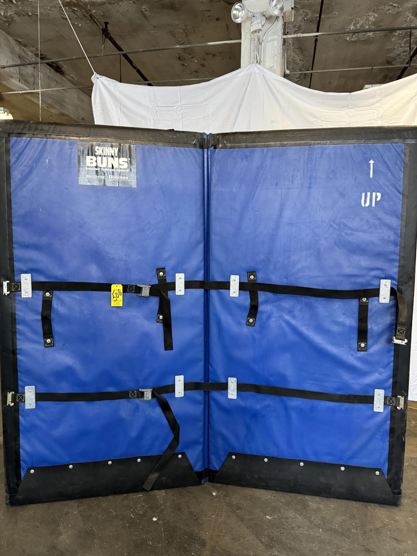 (1) Skinny Buns Insulated Bulkhead for Refrigerated Trucks, (2) Panel, 82" H x 44" W Per Panel
