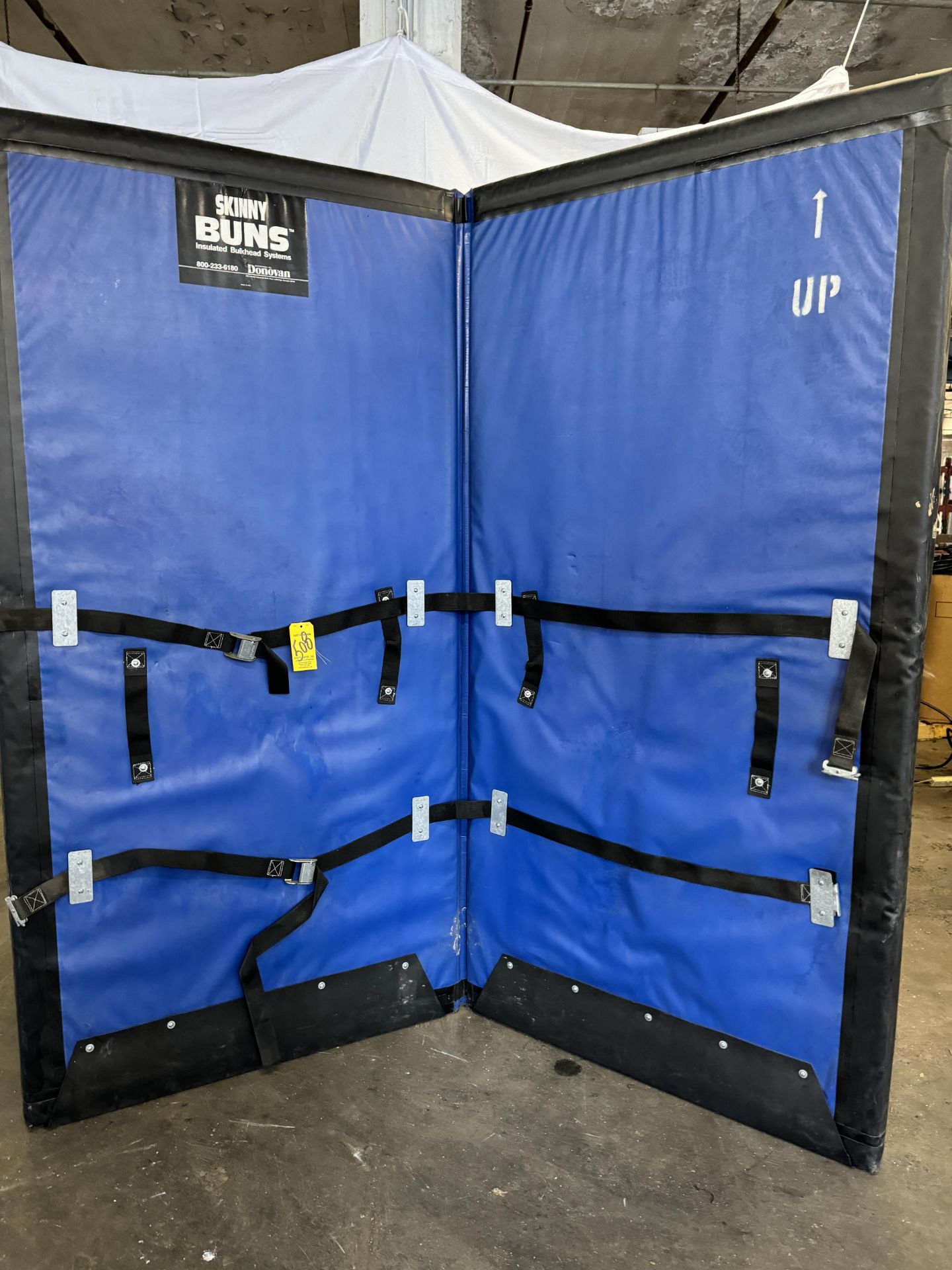 (1) Skinny Buns Insulated Bulkhead for Refrigerated Trucks, (2) Panel, 92" H x 44" W Per Panel