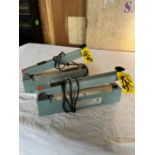 LOT (2) Uline H-293 Heat Sealers