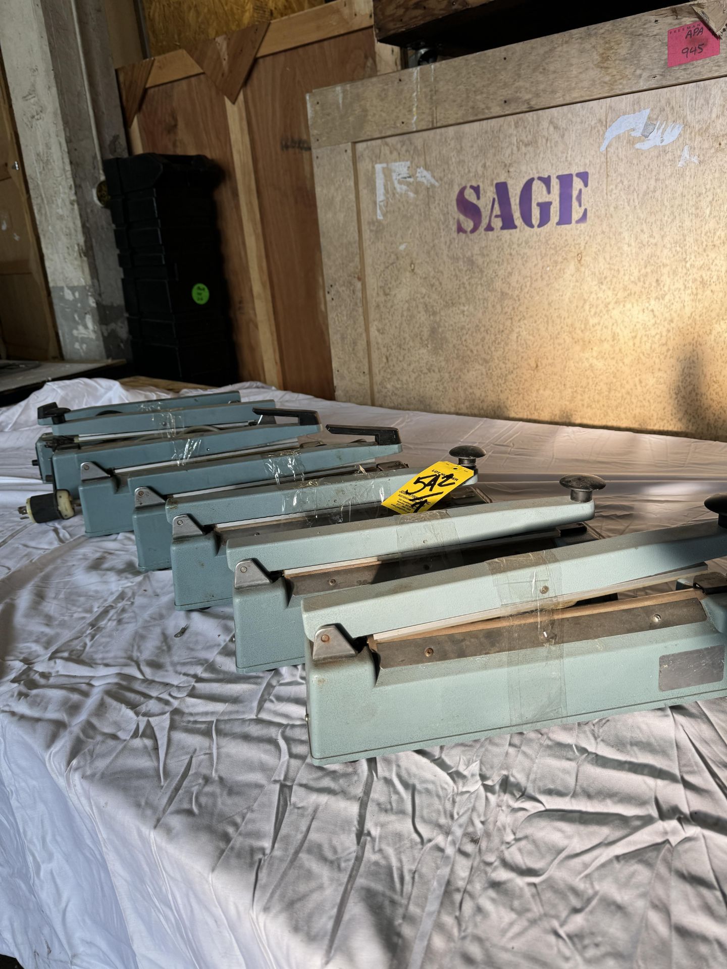 LOT (7) Asst. 14" Heat Sealers