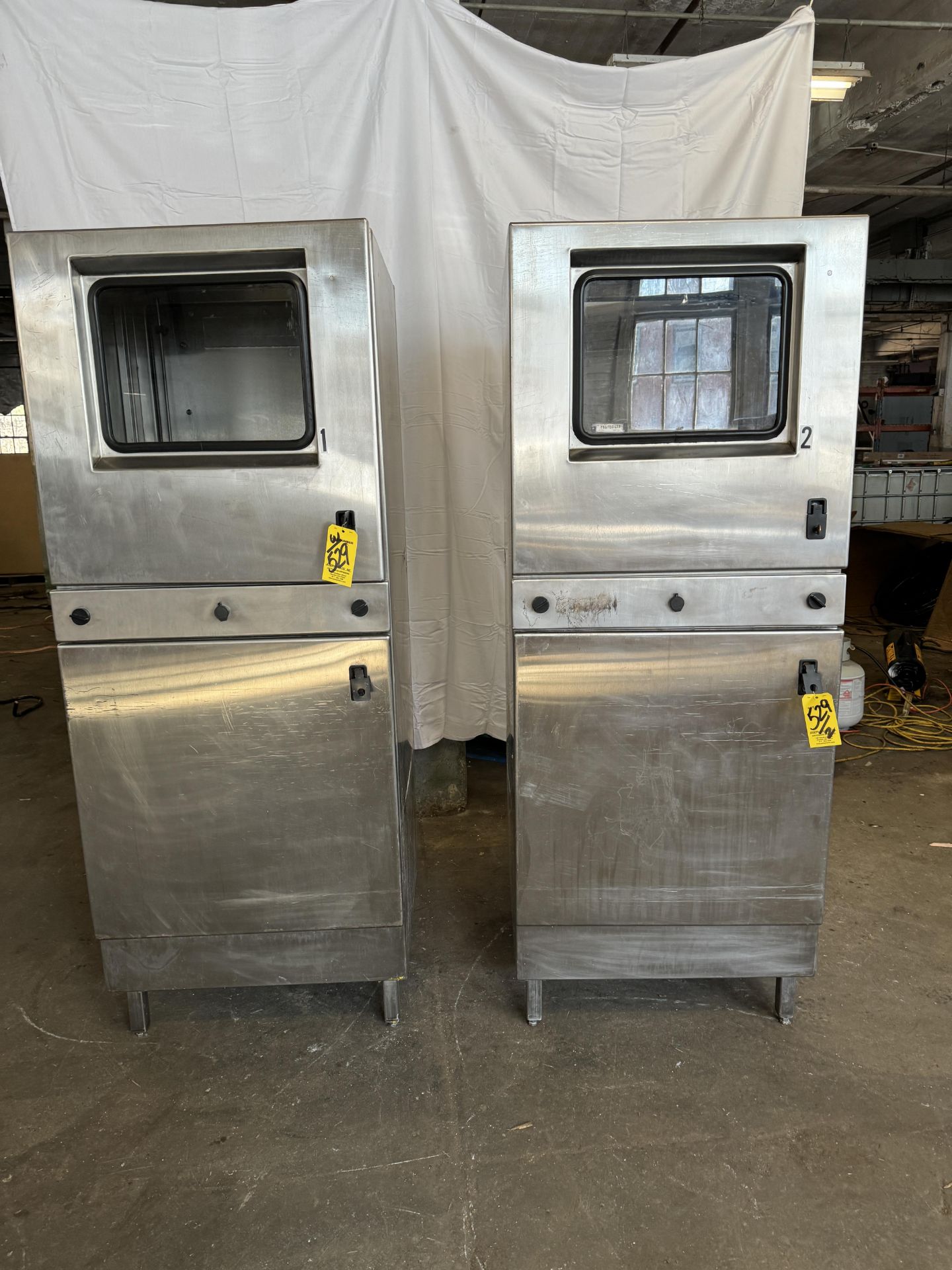 LOT (2) S.S. Workstations (Fair Condition)