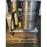 (1) Cleveland Model KET-20-T, S.S. Steam Kettle, S/N 130223056916, Temp. Control, 22" Dia. Kettle w/